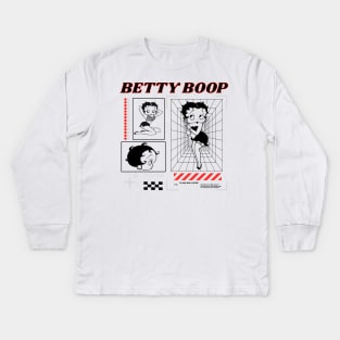 betty boop // vintage style Kids Long Sleeve T-Shirt